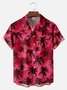 Big Size Moisture-wicking Palm Tree Chest Pocket Hawaiian Shirt