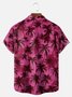 Big Size Moisture-wicking Palm Tree Chest Pocket Hawaiian Shirt