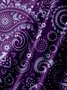 Big Size Moisture-wicking Paisley Floral Chest Pocket Casual Shirt