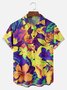 Big Size Moisture-wicking Floral Chest Pocket Hawaiian Shirt