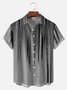 Big Size Moisture-wicking Classic Abstract Textured Vertical Stripe Chest Pocket Casual Shirt