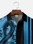 Big Size Moisture-wicking Music Note Chest Pocket Bowling Shirt