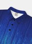 Moisture Wicking Gradient Color Abstract Stripes Short Sleeve Golf Polo