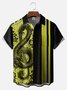 Big Size Moisture-wicking Music Note Chest Pocket Bowling Shirt