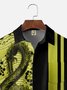 Big Size Moisture-wicking Music Note Chest Pocket Bowling Shirt