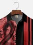 Big Size Moisture-wicking Music Note Chest Pocket Bowling Shirt