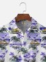 Moisture-wicking Beach Retro Car Chest Pocket Hawaiian Shirt