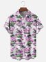 Moisture-wicking Beach Retro Car Chest Pocket Hawaiian Shirt