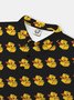 Moisture Wicking Geometric Duck Short Sleeve Golf Polo