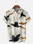 Moisture-wicking Toucan Flying Art Chest Pocket Hawaiian Shirt