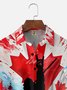 Moisture Wicking Canada Gradient Bigfoot Chest Pocket Hawaiian Shirt
