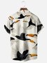 Moisture-wicking Toucan Flying Art Chest Pocket Hawaiian Shirt