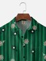Moisture Wicking Geometric Floral Chest Pocket Hawaiian Shirt