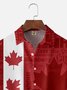 Moisture Wicking Canadian Maple Leaf Chest Pocket Bowling Shirt