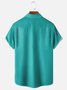 Moisture-wicking Fun Avant-garde Parrot Print Art Chest Pocket Bowling Shirt