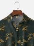 Moisture-wicking Fun Bee Print Art Chest Pocket Hawaiian Shirt