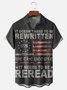 Moisture Wicking 1776 Declaration of Independence 4th of July Chest Pocket Hawaiian Shirt