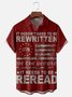 Moisture Wicking 1776 Declaration of Independence 4th of July Chest Pocket Hawaiian Shirt