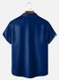 Big Size Moisture-wicking Flamingo Chest Pocket Bowling Shirt