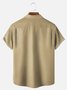 Big Size Moisture-wicking Music Note Chest Pocket Bowling Shirt