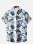 Big Size Moisture-wicking Marine Sea Turtle Chest Pocket Hawaiian Shirt