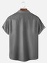 Big Size Moisture-wicking Music Note Chest Pocket Bowling Shirt