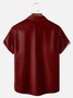 Big Size Moisture-wicking Music Note Chest Pocket Bowling Shirt
