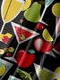 Big Size Moisture-wicking Geomatric Cocktail Chest Pocket Hawaiian Shirt
