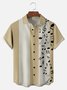 Big Size Moisture-wicking Music Note Chest Pocket Bowling Shirt