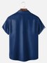 Big Size Moisture-wicking Music Note Chest Pocket Bowling Shirt