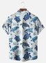 Big Size Moisture-wicking Marine Sea Turtle Chest Pocket Hawaiian Shirt