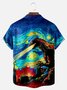 Big Size Movie Monster Chest Pocket Short Sleeve Casual Shirt