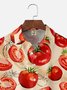 Big Size Moisture-wicking Tomato Chest Pocket Casual Shirt