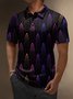 Moisture Wicking 3D Abstract Gradient Color Polka Dot Short Sleeve Golf Polo
