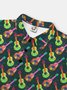Moisture Wicking Colorful Gradient Guitar Short Sleeve Golf Polo