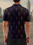 Moisture Wicking 3D Abstract Gradient Color Polka Dot Short Sleeve Golf Polo