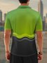 Moisture Wicking 3D Abstract Gradient Color Stripes Short Sleeve Golf Polo
