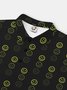 Moisture Wicking 3D Abstract Gradient Color Smiley Short Sleeve Golf Polo