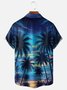 Moisture Wicking Coconut Chest Pocket Hawaiian Shirt
