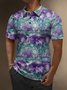 Moisture Wicking Abstract Gradient Short Sleeve Golf Polo