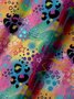 Moisture Wicking Gradient Color Abstract Leopard Short Sleeve Golf Polo