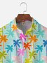 Moisture Wicking Coconut Tree Chest Pocket Hawaiian Shirt