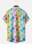 Moisture Wicking Coconut Tree Chest Pocket Hawaiian Shirt
