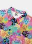 Moisture Wicking Gradient Color Abstract Leopard Short Sleeve Golf Polo