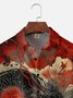 Moisture Wicking Ukiyo-e Dragon Chest Pocket Hawaiian Shirt