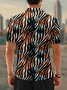 Moisture Wicking Gradient Color Zebra Print Short Sleeve Golf Polo