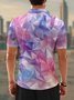 Moisture Wicking 3D Gradient Abstract Geometric Short Sleeve Golf Polo