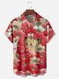 Hardaddy X Artist Stephen Wade Moisture-wicking Sakura Cat Chest Pocket Hawaiian Shirt
