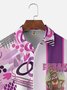 Hardaddy x Marcio Lima Moisture Wicking Circus Monkey Geometric Chest Pocket Hawaiian Shirt