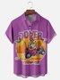 Hardaddy x Marcio Lima Moisture Wicking Gradient Color Anime Chest Pocket Hawaiian Shirt